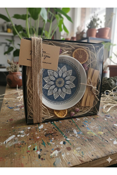 Nomad Palo Santo Dilek Seti - Seramik Tütsülük + Palo Santo (Aşk, Sağlık, Mut...