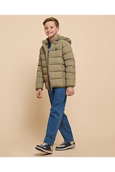 R&B بنطال جينز مستقيم مغسول مع زر للإغلاق