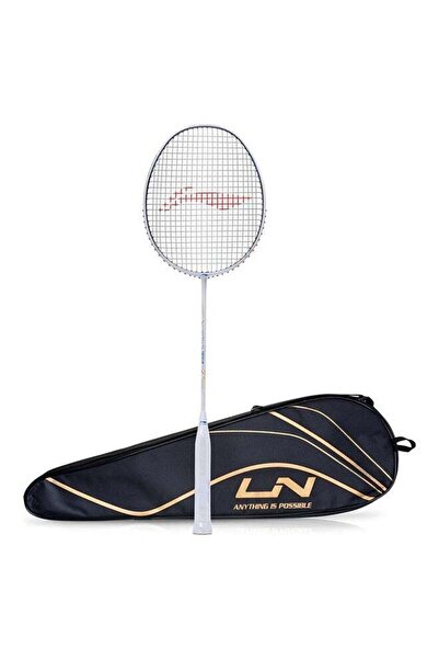 Li-Ning Wind Lite 900 Carbon Graphite Badminton Strung Racket with Full Cover (White/Black)