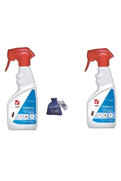 Vebi Set 2x Draker RTU Spray insecticid 400 ml + Pliculeț cu lavandă 10 g (pentru insecte)