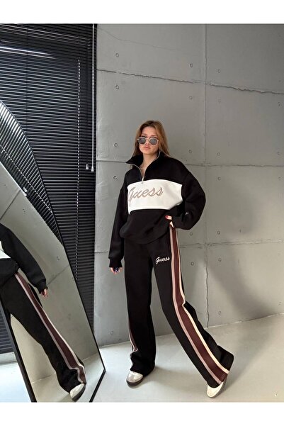 cemo Fermuarlı Yüksek Yaka Eşofman Takımı