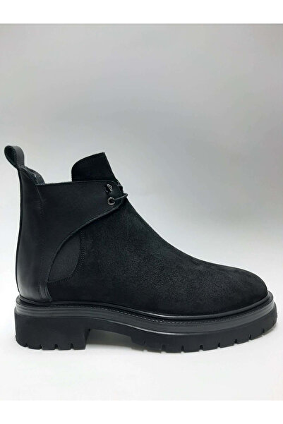 Springer Genuine Leather Laceless Black Suede Lightweight Rubber Sole Men's B...