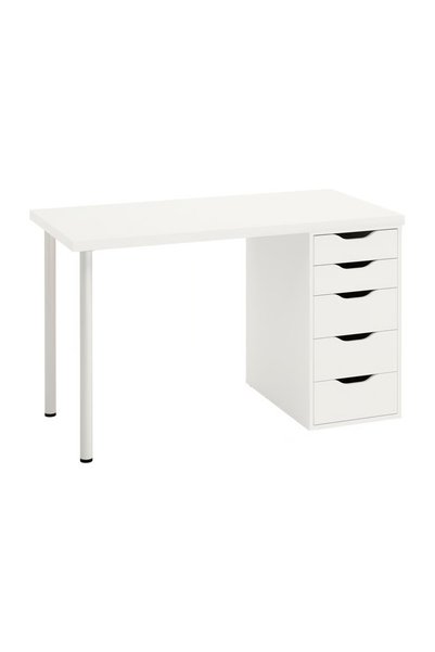 NKX Multifunctional Desk Table Form & office white Color with Multiple Drawers Fiber Board 160*60 cm