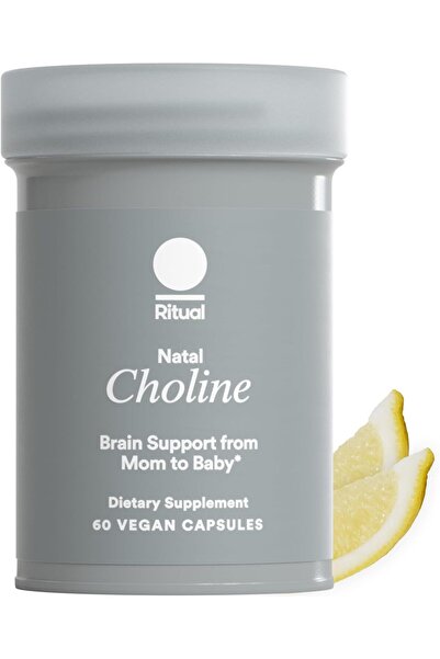 ritual مكمل كولين ناتال، 550 ملغ، يدعم الوظائف الإدراكية للطفل، يكفي لمدة 30 ...