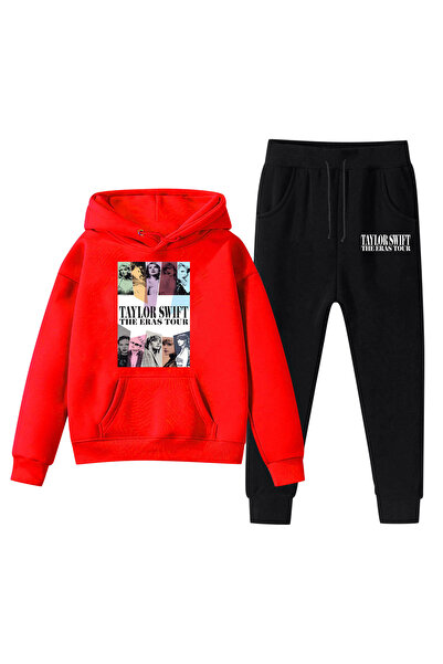 NO BRAND طقم سويت شيرت من الصوف من تايلور سويفت، جولة ذا إيراس، WY-324، أحمر،...