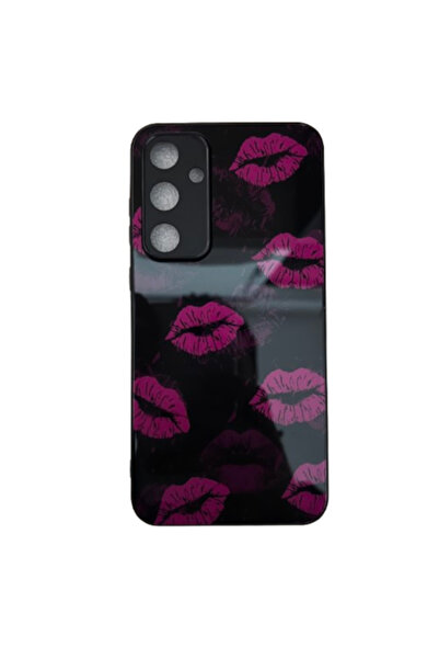 OEM Carcasă din sticlă TPU compatibilă cu Samsung A55 5G, design Purple Kiss