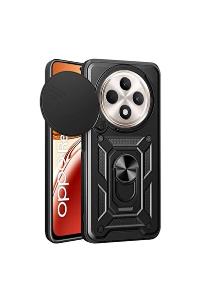 OEM Carcasă antișoc cu inel și magnet compatibilă cu Oppo Reno 12F / Reno 12FS