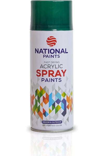 NATIONAL PAINTS بخاخ طلاء أكريليك سريع الجفاف - أخضر صفصاف 311