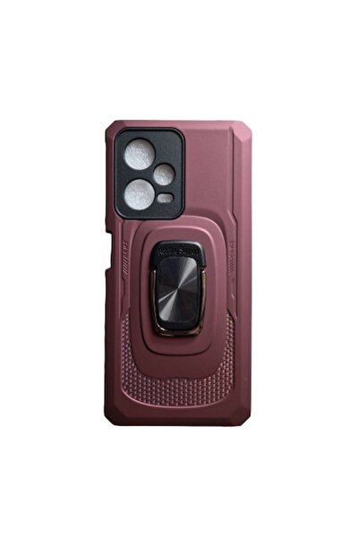 OEM Carcasă antișoc cu inel și magnet pentru Redmi Note 12 Pro 5G, Vișinie