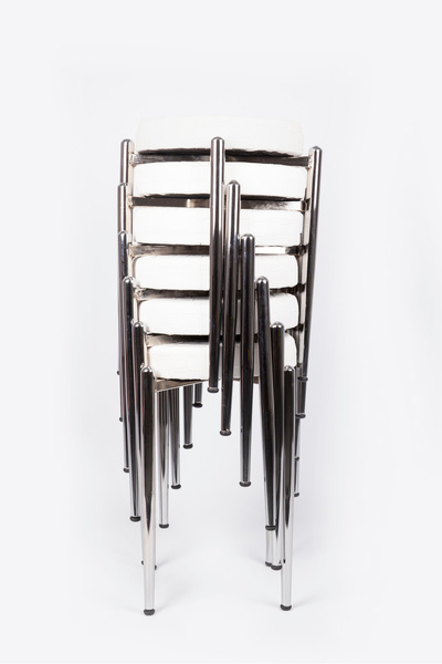 ekipmetal TABURE 6 ADET DERİ BEYAZ