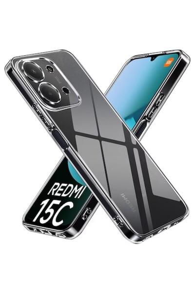 ELITE MOBILE Carcasă transparentă TPU compatibilă cu Redmi 15C, transparentă
