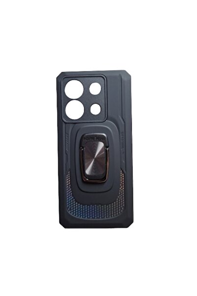 OEM Carcasă antișoc cu magnet și inel compatibilă cu Redmi Note 13 Pro, Neagră