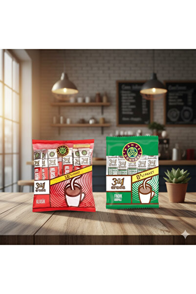 Kahve Dünyası 3’Ü 1 ARADA KLASİK HAZIR KAHVE 8’Lİ X 3’Ü 1 ARADA FINDIK AROMAL...