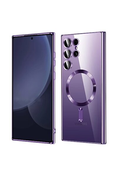 OEM Carcasă magnetică de lux compatibilă cu Samsung Galaxy S25 Ultra, violet ...