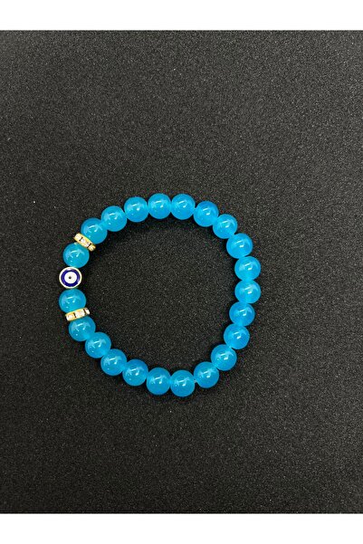 GiftPack سوار من الخرز الحجري الطبيعي - موديل مريح ومرن