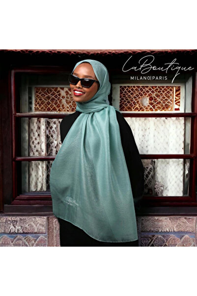 LA BOUTIQUE شال فضي - نيل - 70×190