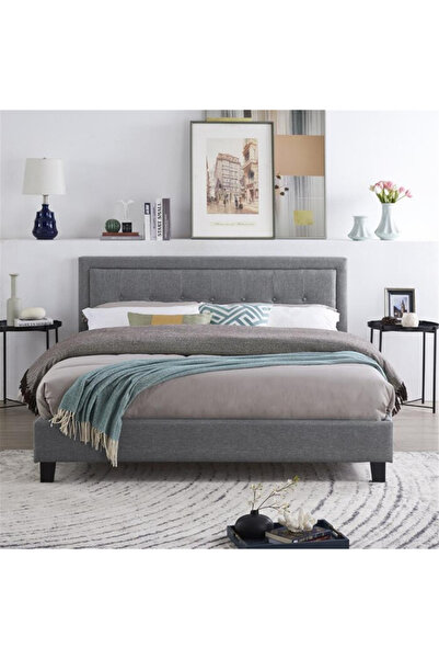 Abdo1996 Bentley Linen Bed - Gray