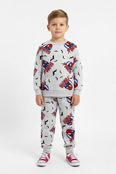 NEWKİDS cu căptușeală din fleece cu imprimeu Set pentru băieți cu 2 fire