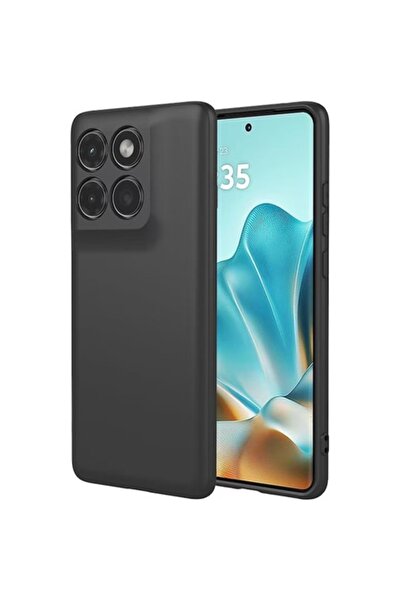 ELITE MOBILE Husă moale din catifea compatibilă cu Motorola G86, neagră