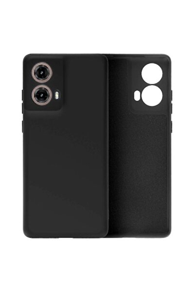 ELITE MOBILE Husă moale din catifea compatibilă cu Motorola G85 5G, neagră