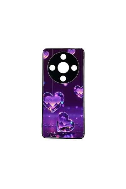 ELITE MOBILE Carcasă TPU compatibilă cu Honor Magic 6 Lite, design Purple Hearts