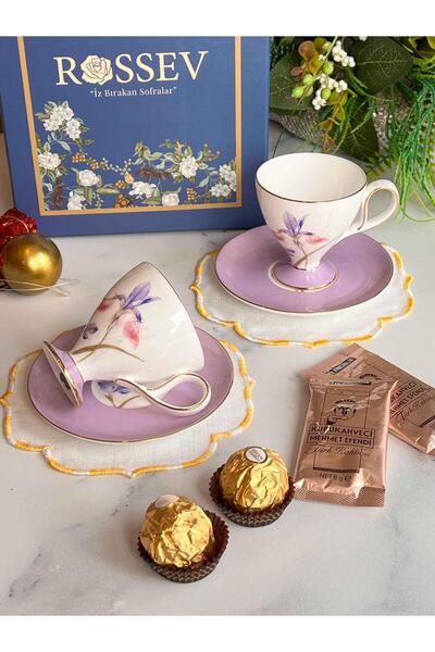 ROSSEV Gift Veronica Iris Gift Boxed 2-Person Cup Set