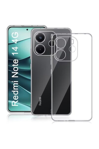 ELITE MOBILE Carcasă moale TPU compatibilă cu Redmi Note 14 4G, transparentă