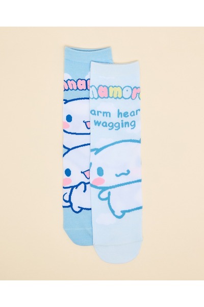 R&B 2 Pack Cinnamoroll Print Ankle Socks