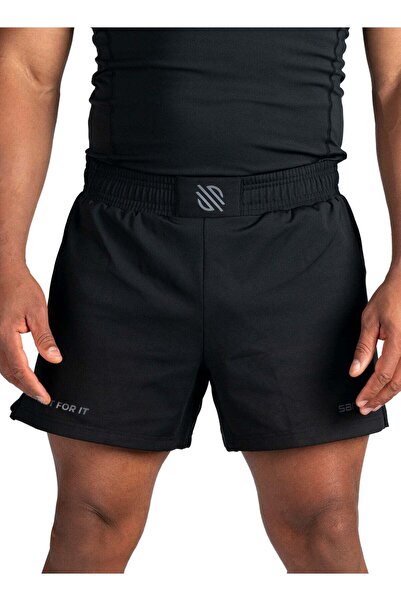 Sanabul شورت قتال رجالي من موديل زيرو إم إم إيه 7 - أسود/فحمي، مقاس كبير جدًا