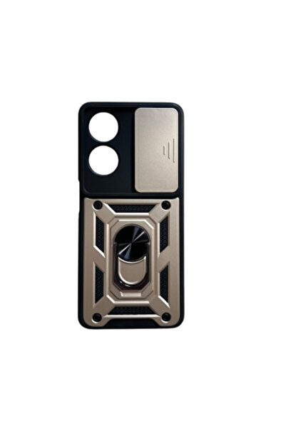 OEM Carcasă antișoc cu inel magnetic compatibilă cu OPPO A60 4G, aurie