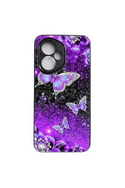 ELITE MOBILE Carcasă moale TPU compatibilă cu Honor 400, design fluture violet