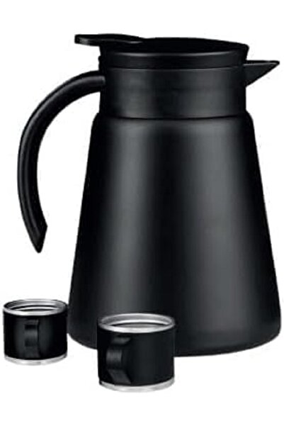 Denx DX2036 Insulated Coffee & Tea Thermos — 880 ml, Double‑Wall, Black