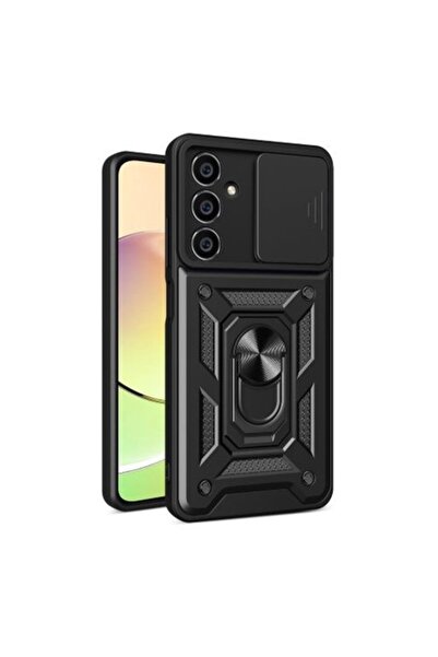 OEM Carcasă magnetică antișoc cu inel compatibilă cu Samsung S23 FE, neagră