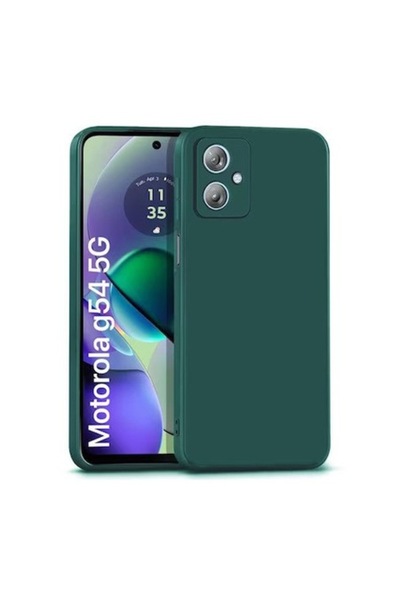 OEM Carcasă din catifea moale TPU compatibilă cu Motorola G54, verde închis