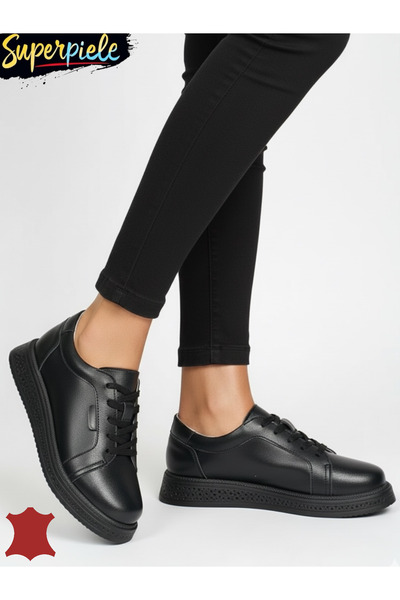 ANGEL BLUE УДОБНИ ДАМСКИ ЕЖЕДНЕВНИ ОБУВКИ ОТ ЕСТЕСТВЕНА КОЖА С ВРЪЗКИ