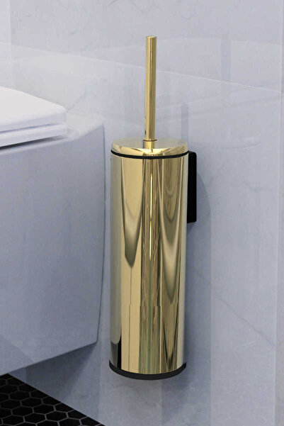 pirimanova monza Cigo Duvara Monte WC Tuvalet Fırçası gold İç Kısım Siyah