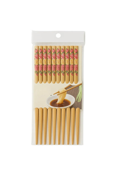 Kovar عيدان طعام دائرية من الخيزران الطبيعي قابلة لإعادة الاستخدام وصديقة للب...