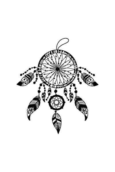 Oracal Dreamcatcher Decorative Wall Sticker, 47×40 cm, Black (Oracal)