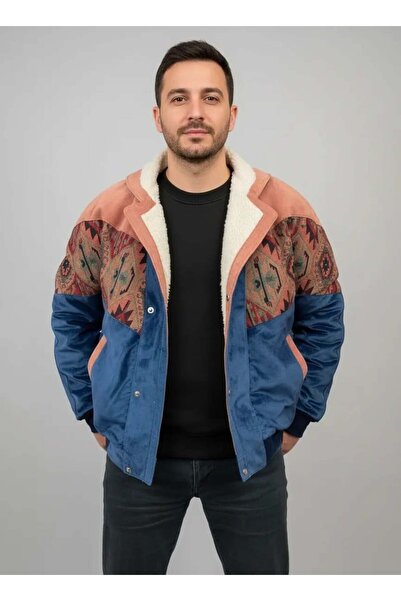 CANMODA (7674) Jachetă unisex supradimensionată în stil Aztec, compatibilă cu...