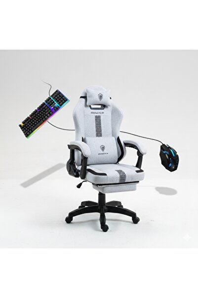 DOWINX طقم كرسي ألعاب متكامل مع لوحة مفاتيح RGB وفأرة ألعاب | طقم كرسي ألعاب ...