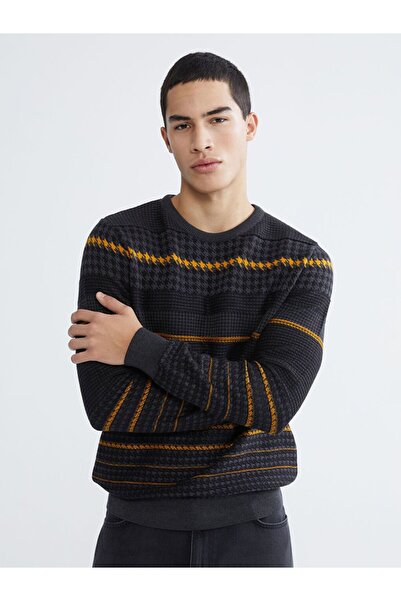 LC Waikiki XSIDE guler rotund Pulover pentru bărbați cu dungi