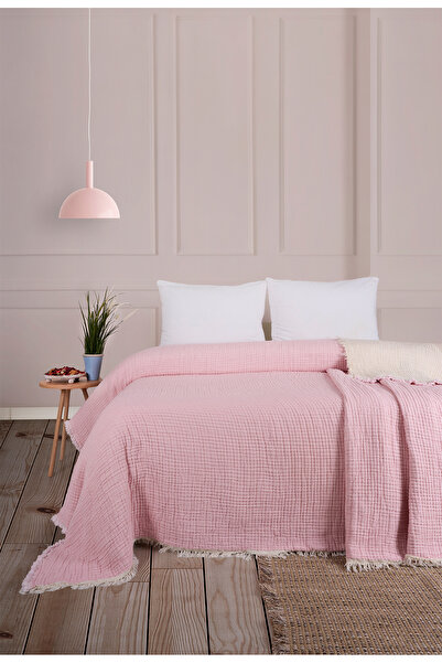 Cosibello Home Soft Pike 8-Layer Padded Double Muslin Bedspread (230X240)