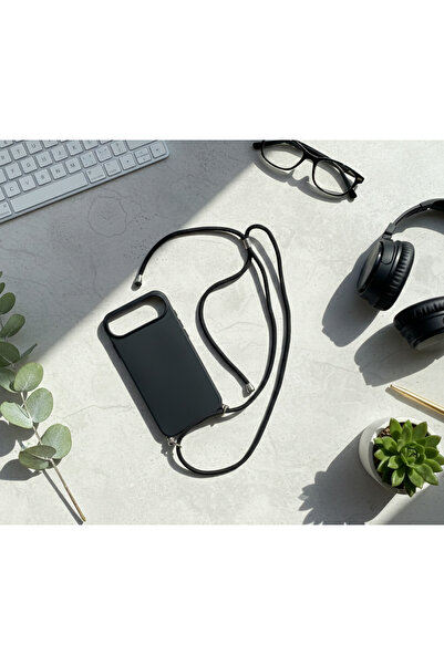 emybox غطاء هاتف آيفون 17 مع حزام للرقبة وحبل، مصنوع من السيليكون الناعم مع بطانة داخلية من القطيفة، من السلسلة الحضرية