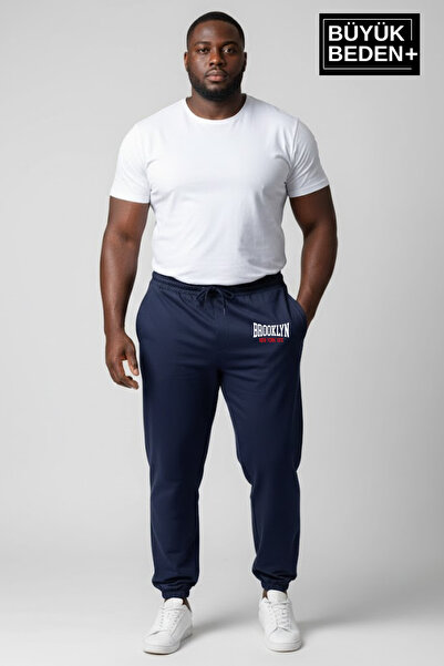 Superlife Ανδρικό μεγάλο μέγεθος BROOKLYN 1970 με τύπωμα Ελαστικό παντελόνι J...