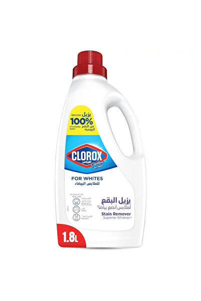 Clorox Stain Remover For Supreme Whitener Plus Clothes, Removes 100percent Everyday Stains- 1.8ltr