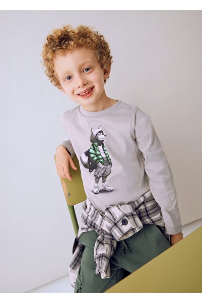 MAYORAL Dječak sa dugim rukavima T-shirt 4083