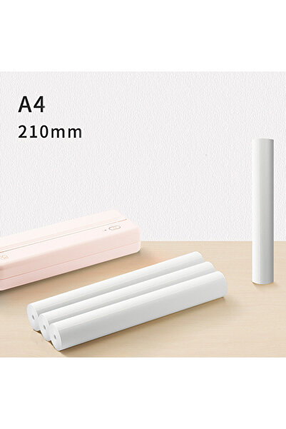 OEM Set 4 role hârtie termică A4, 210 mm x 30 mm, 20 m pentru imprimantă termica