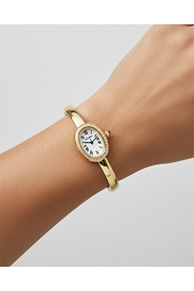 season ساعة ذهبية بيضاوية