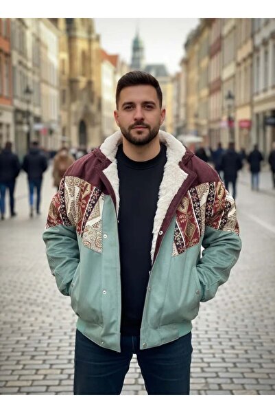 CANMODA (7679) Jachetă unisex supradimensionată în stil Aztec, compatibilă cu...