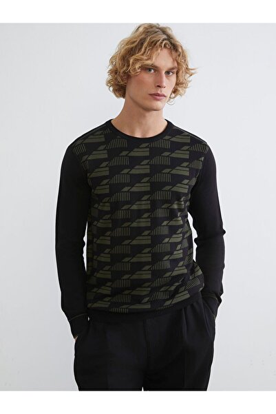 LC Waikiki Xside Crew Neck Patterned Men's Knitwear Sweater